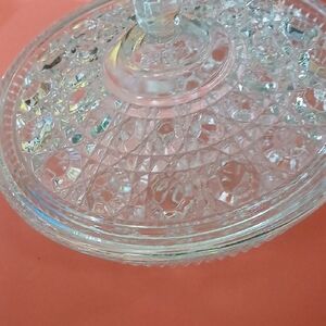 Elegant Clear Glass Covered Dish